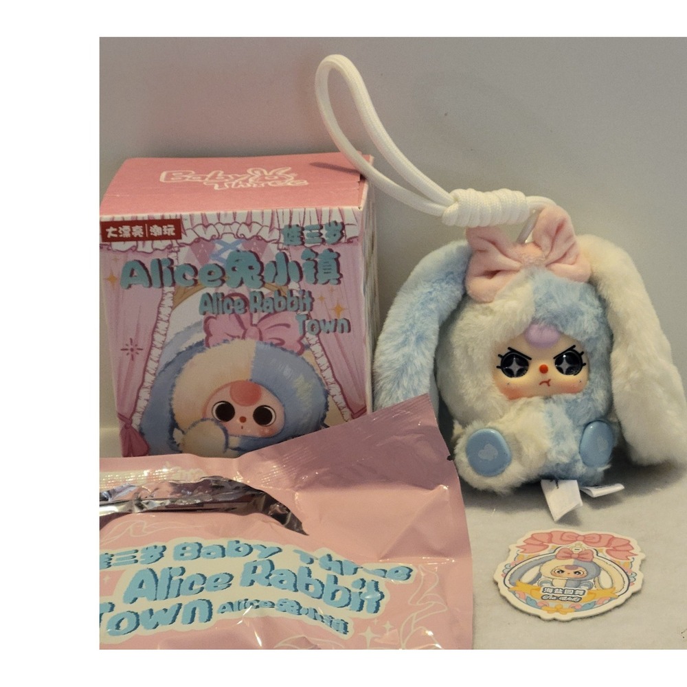 Baby Three Alice Rabbit Town Sea Waltz Confirmed Blind Open Box Blue Plush U.S.